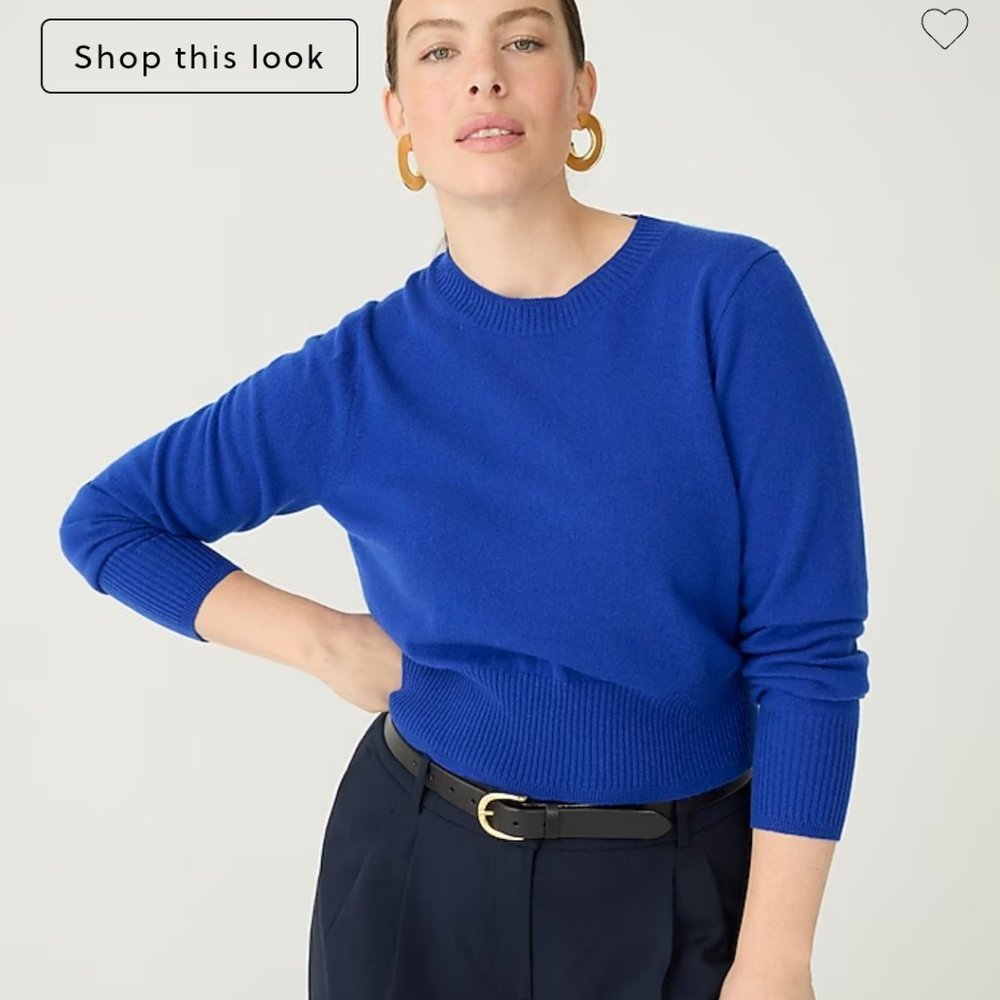 J Crew Cropped Cashmere